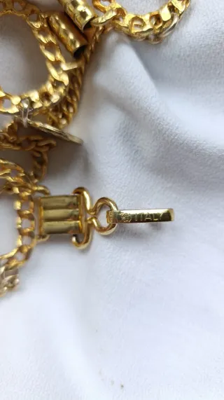 Cinturón vintage dorado hecho en Italia