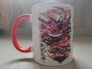 Taza Pokémon Pikachu,Gengar,Bulbasur.