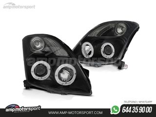 FAROS DELANTEROS OJOS DE ANGEL PARA SUZUKI SWIFT