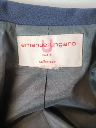 Giacca sartoriale lana Emanuel Ungaro blu