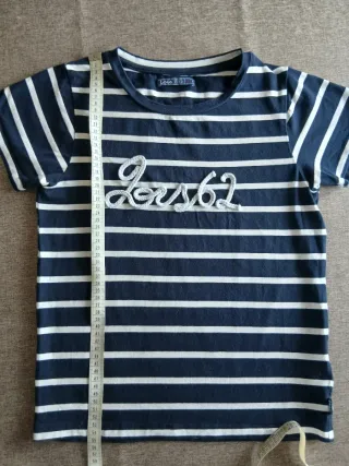 Maglietta Lois a righe blu e bianche