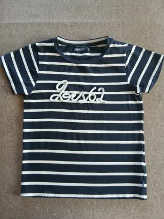 Maglietta Lois a righe blu e bianche