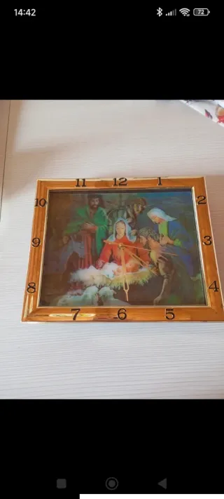 Orologio da parete Adorazione Bambino