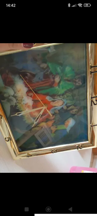 Orologio da parete Adorazione Bambino