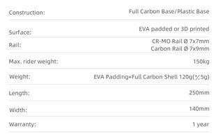 Sillín Carbono Ryet Ultimate (Nuevo)