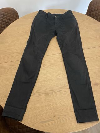 Pantalones moto mujer negros T.38