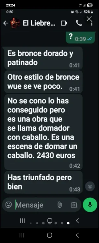 Figura bronce domador Arte Deco Francia mansión
