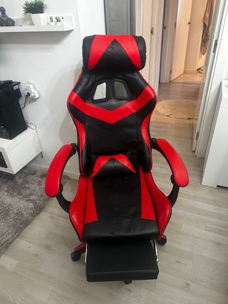 Silla Gaming Negra y Roja