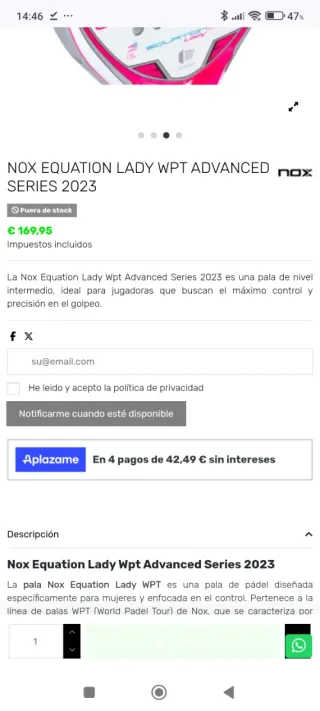 Pala Nox Equation Lady