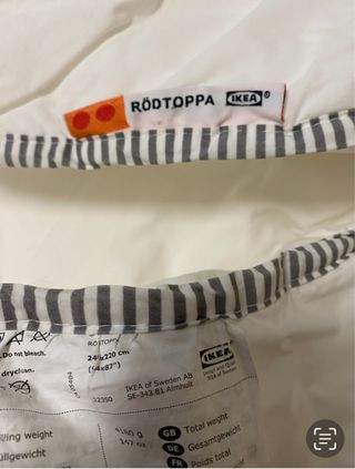 Edredón Ikea RÖDTOPPA 240x220