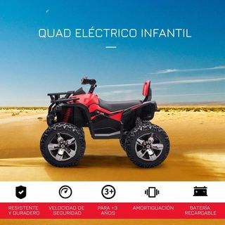 Quad Eléctrico 12V para Niños +3 Años Rojo