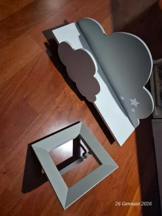 Mensola cameretta a forma di nuvola