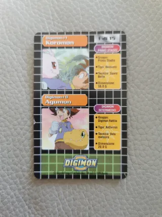 Carte Digimon #1 e #8
