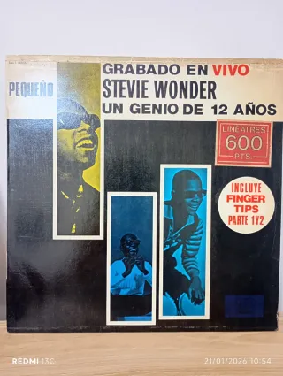 Vinilo Stevie Wonder Grabado en Vivo
