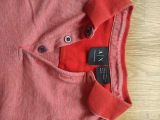Polo manga corta rojo coral Armani Exchange