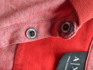 Polo manga corta rojo coral Armani Exchange