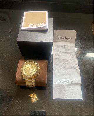 Reloj Michael Kors Dorado Nuevo Original
