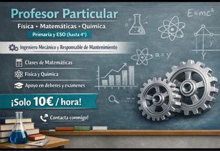 Clases particulares matemáticas, física y química