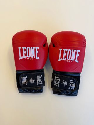 Guantes Boxeo Leone Rojos 16oz