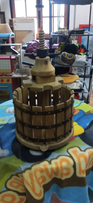 Prensa de vino de madera 2 unidades