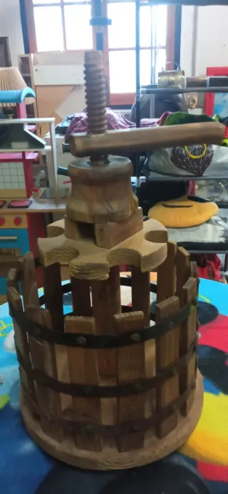Prensa de vino de madera 2 unidades
