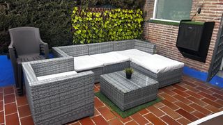 Sofá Rinconera Jardín Gris