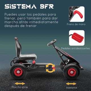 Go Kart a Pedales Infantil con Asiento Ajustable