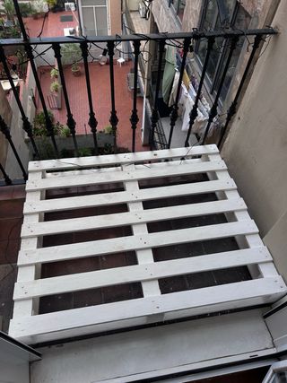 Cojín Palet 120x80x15cm Beige + Palet