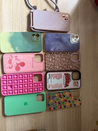 Lote 8 Fundas iPhone 12