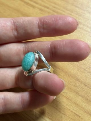 Anillo Plata 925 con Amazonita