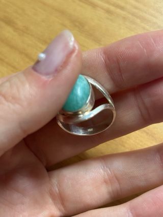 Anillo Plata 925 con Amazonita