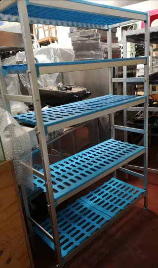 Estantería Frigorífica Azul 4 Niveles