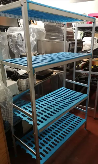 Estantería Frigorífica Azul 4 Niveles