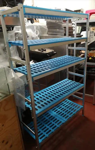 Estantería Frigorífica Azul 4 Niveles