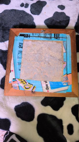 Ladrillo antiguo pintado a mano