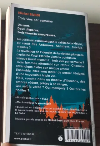 Michel Bussi Trois vies par semaine
