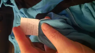 Top juvenil azul y negro con cordones