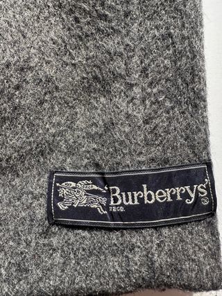 Abrigo Lana Burberry Vintage Gris