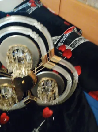 Lámpara de techo moderna cristal y metal