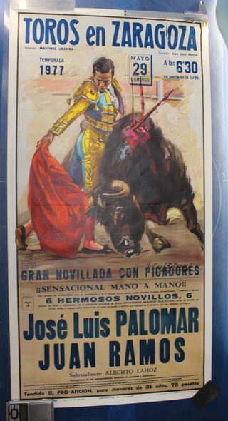 17. Cartel Corrida de Toros Zaragoza Mayo 1977.