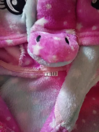 Bata unicornio niña talla 8/9 años
