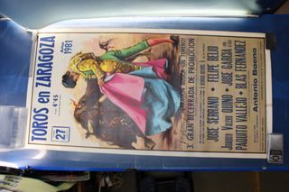 16. Cartel Corrida de Toros Zaragoza Septiembre 1981.