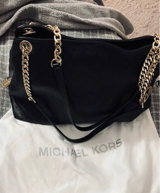 Bolso Piel Michael Kors Negro Auténtico