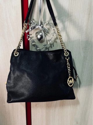 Bolso Piel Michael Kors Negro Auténtico