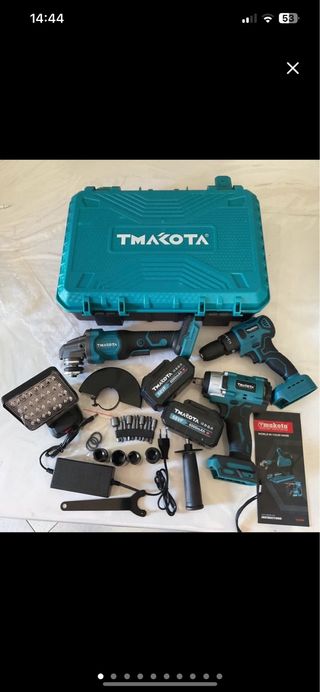 Kit da lavoro 4in1 con 3 batterie da 68 V