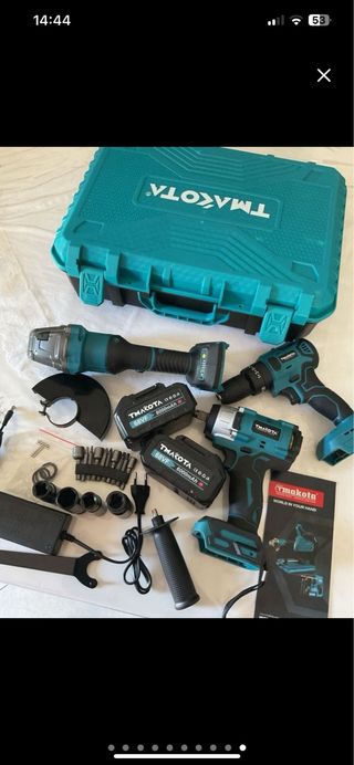 Kit da lavoro 4in1 con 3 batterie da 68 V