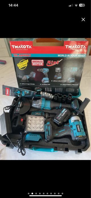 Kit da lavoro 4in1 con 3 batterie da 68 V