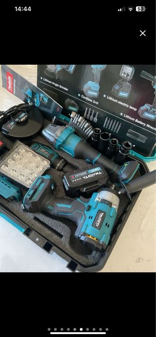 Kit da lavoro 4in1 con 3 batterie da 68 V