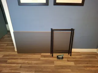 Escritorio Ikea Lagkapten/Spand Gris 140x60 nuevo