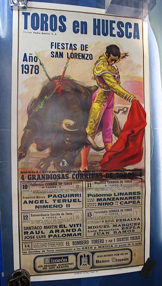 09. Cartel Corrida de Toros Huesca 1978.